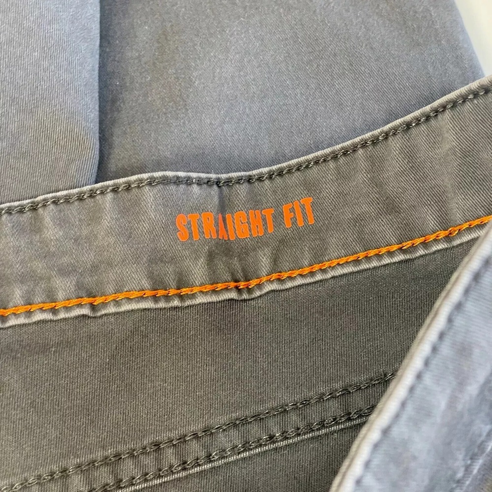 Dockers High Rise Straight Fit Denim‎ Jeans Mens 36 Dark Gray Zip Fly 5-Pockets - Picture 10 of 15